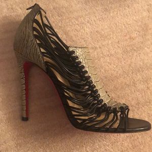 Christian Louboutin snakeskin pumps